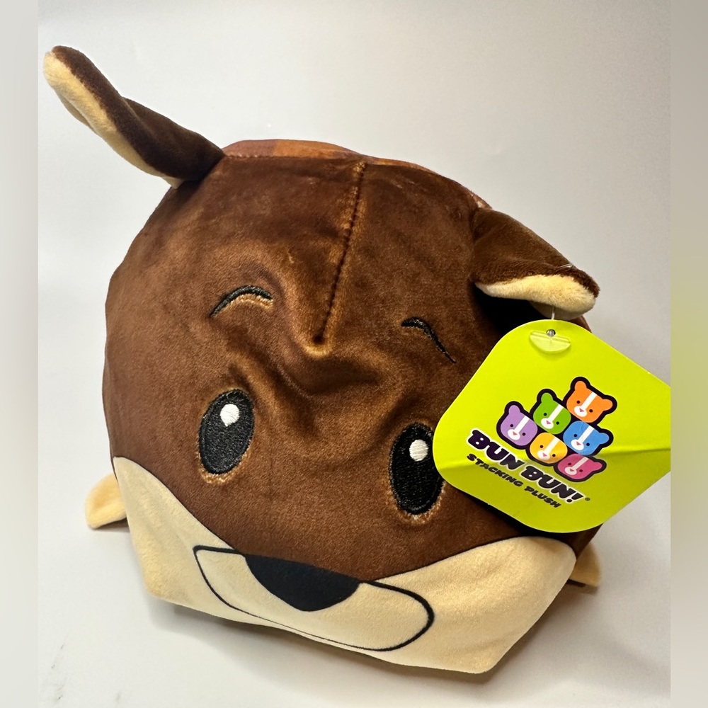 Bun Bun Chipmunk Plush Brown White Stuffed Animal